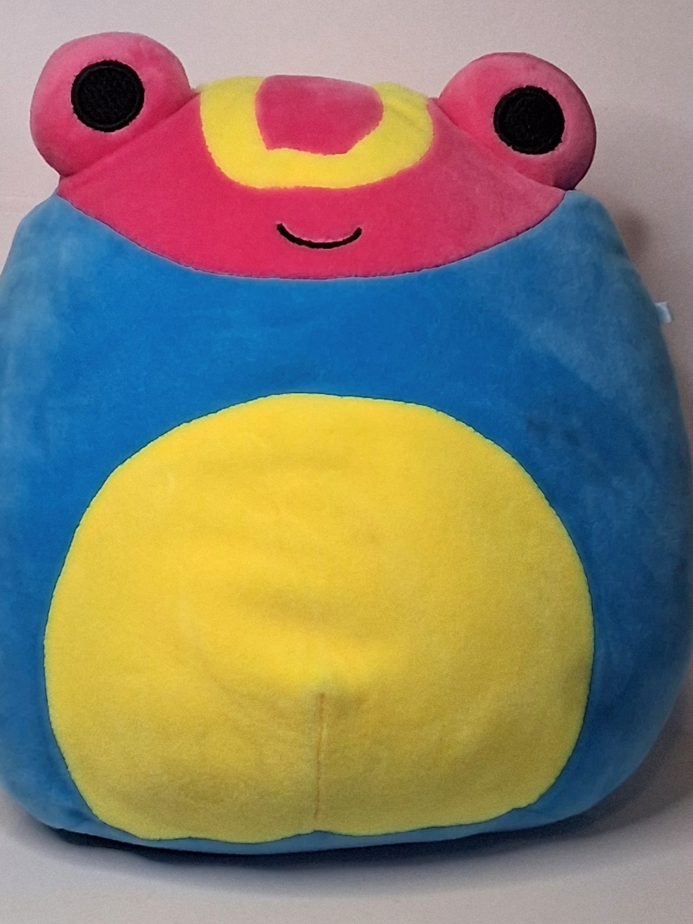 Squishmallows Colorful Frog Plush - Blue, Yellow & Pink